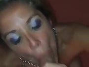 Latina nympho wife getting all her fuckholes plunged